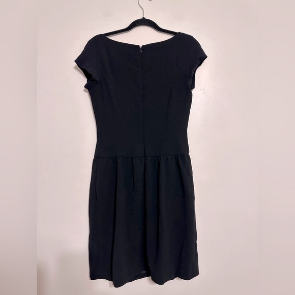 Ralph Lauren Purple Label Wool Drop Waist Black Dress Size 8 - Picture 4 of 7